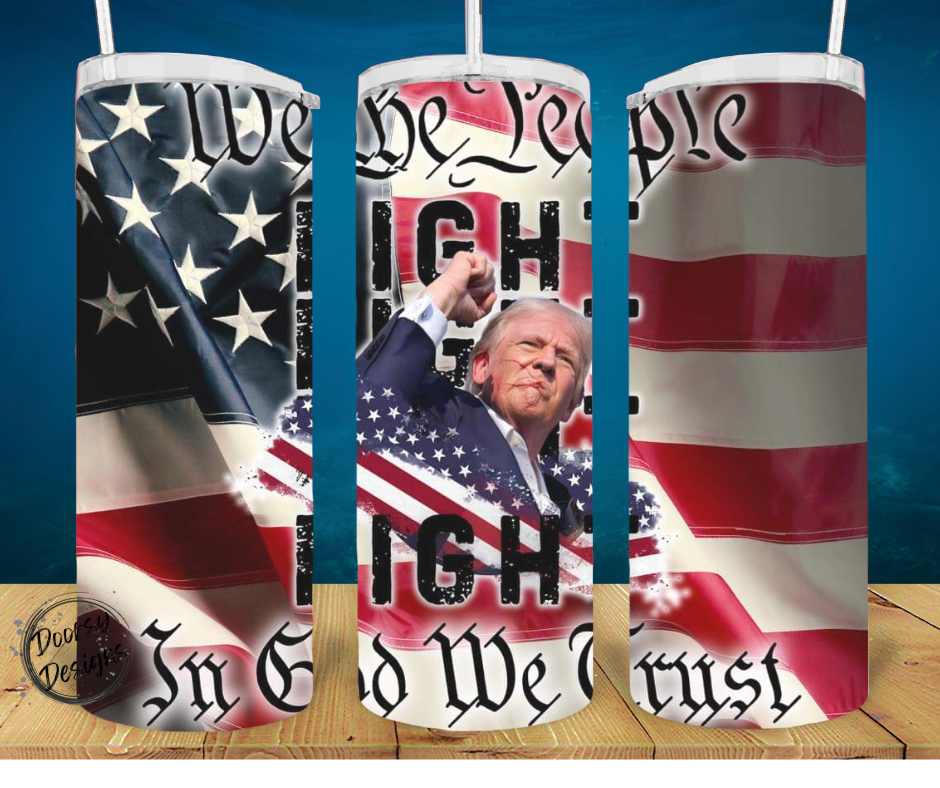 Trump We The People 20oz Sublimation Tumbler Cup (Black)