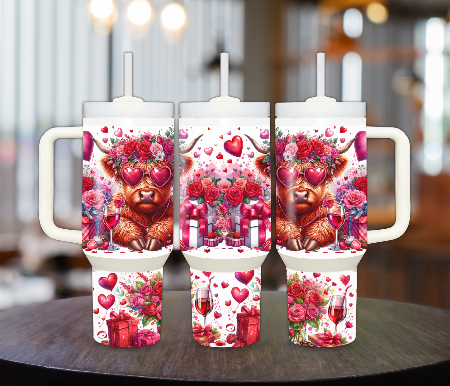 40oz Valentines Day Sublimation Tumblers