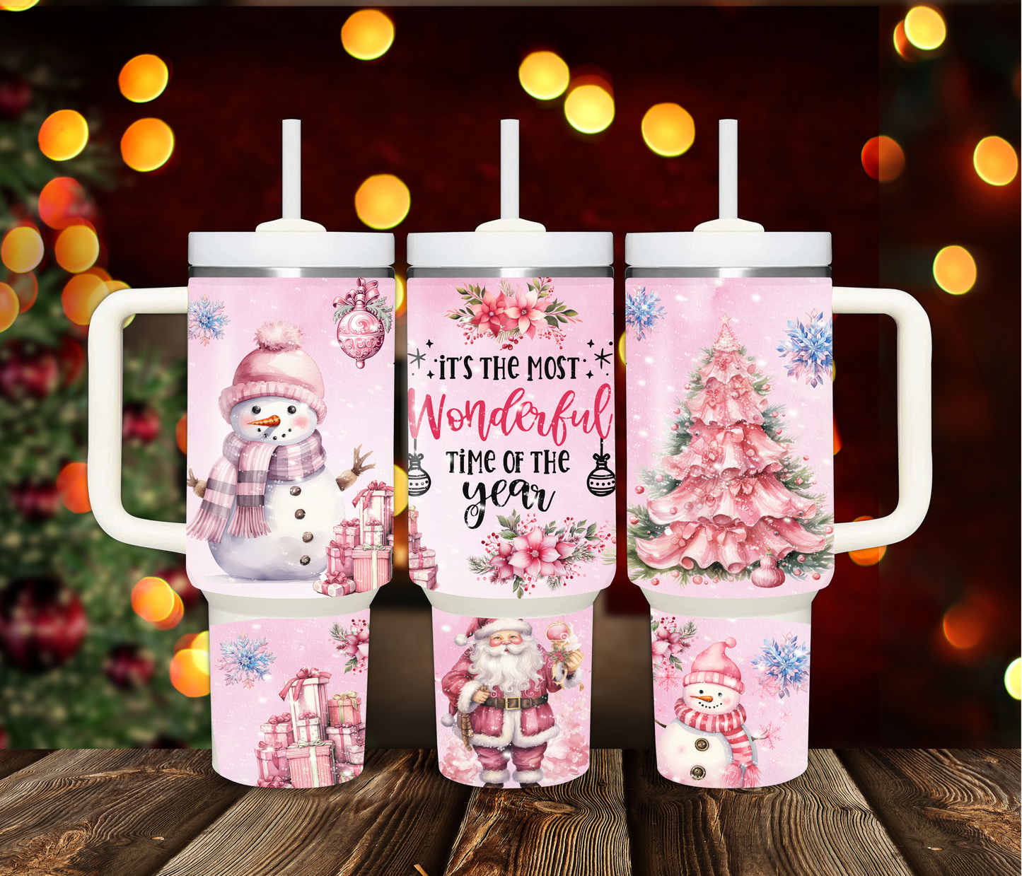 The Most Wonderful Time of the Year Christmas 40oz Sublimation Tumbler