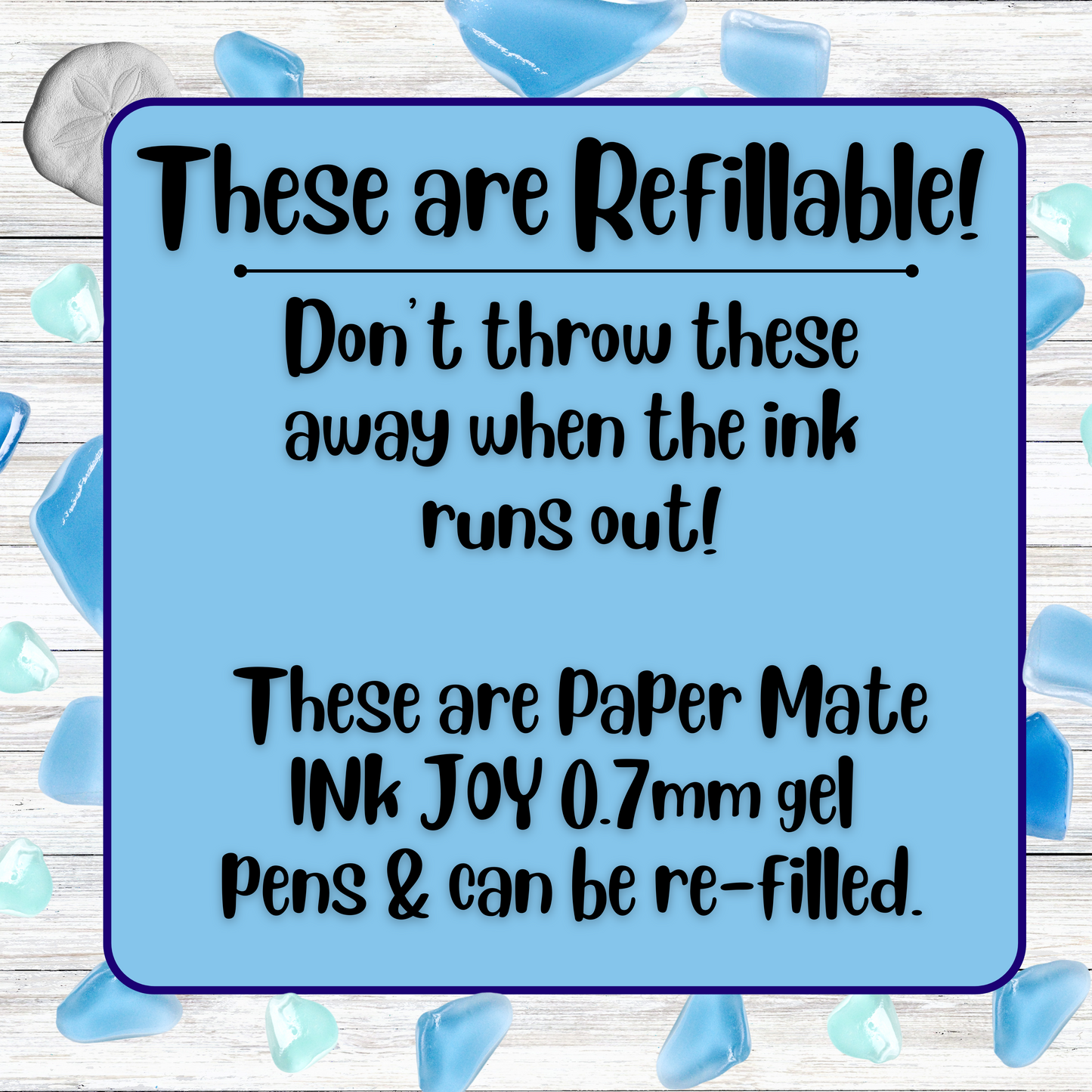 Sunset Glitter Beach Pens