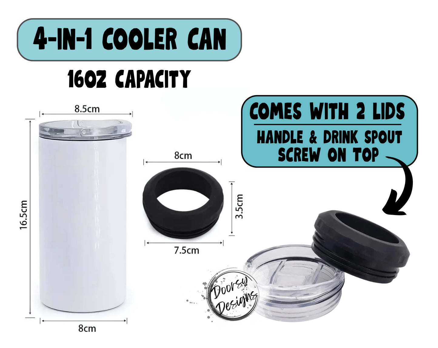 Float Drink Tan & Repeat Can Cooler