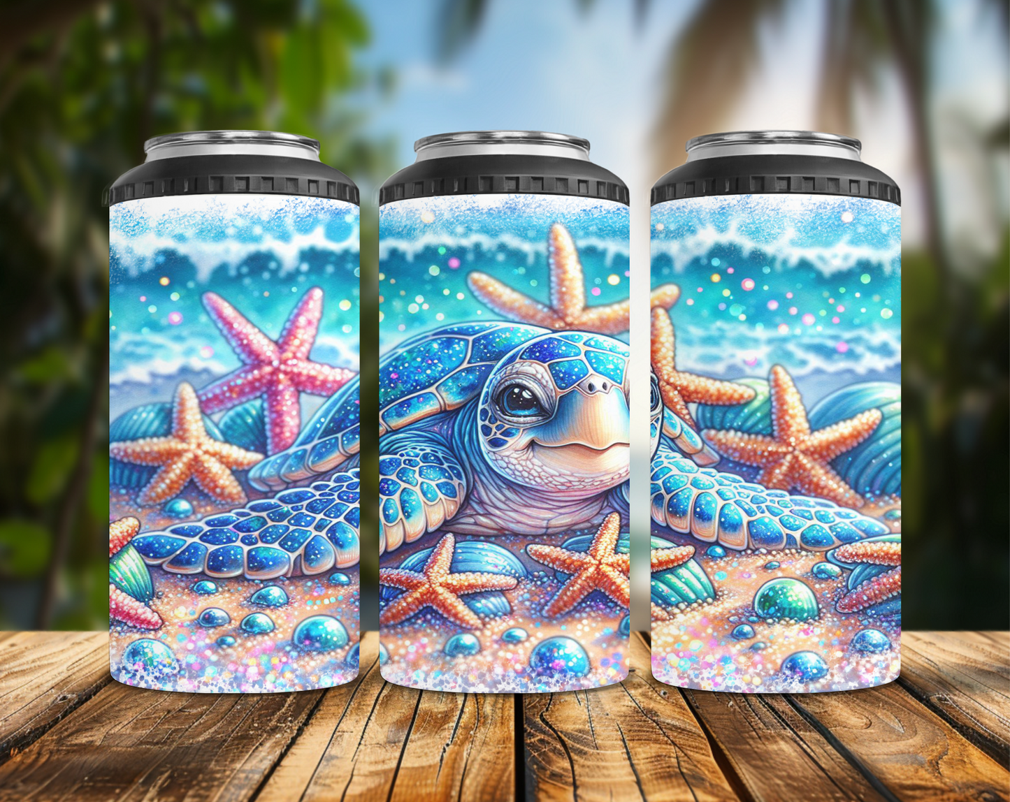 Turtle and Sea Stars Can Cooler