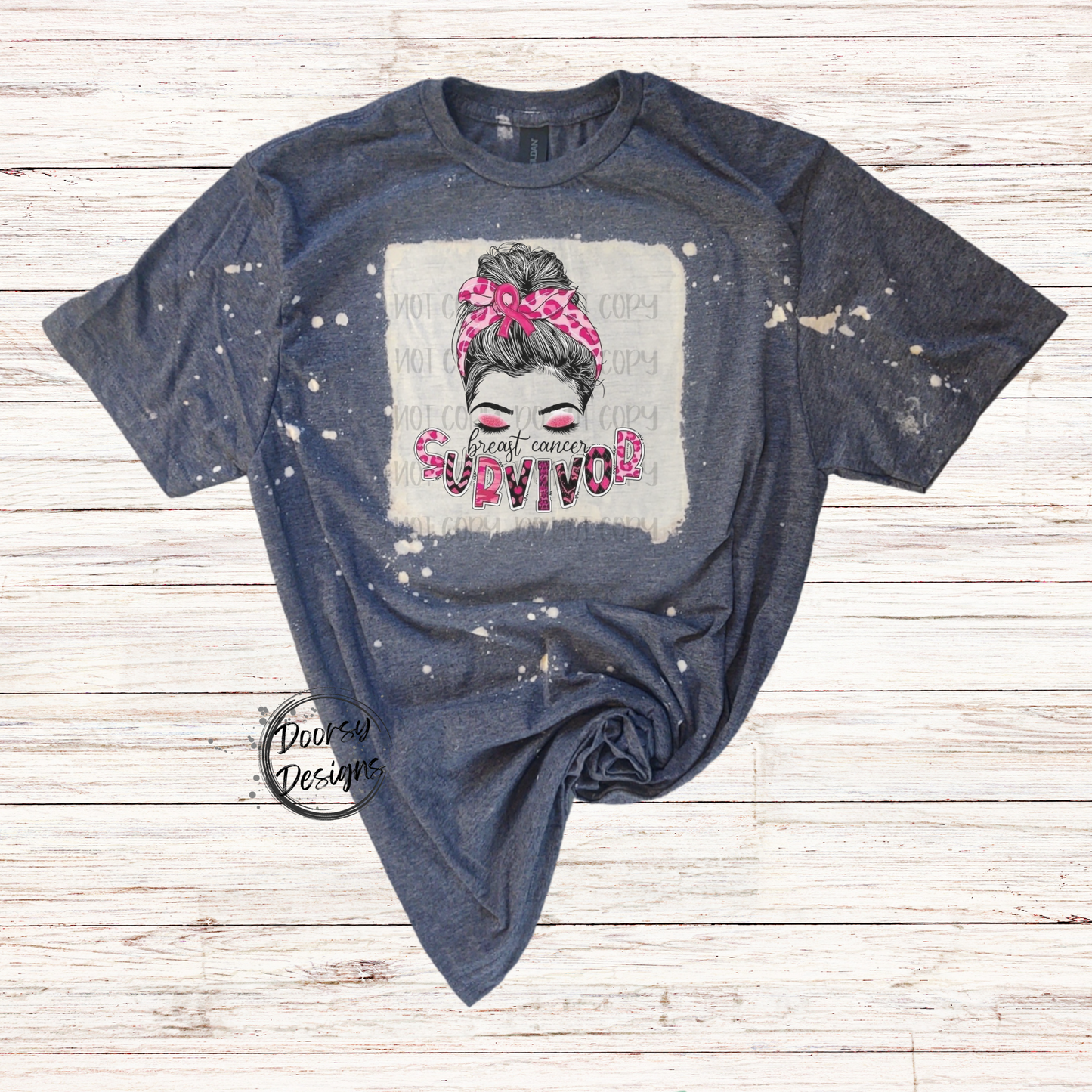 Breast Cancer Survivor Bleached Shirt