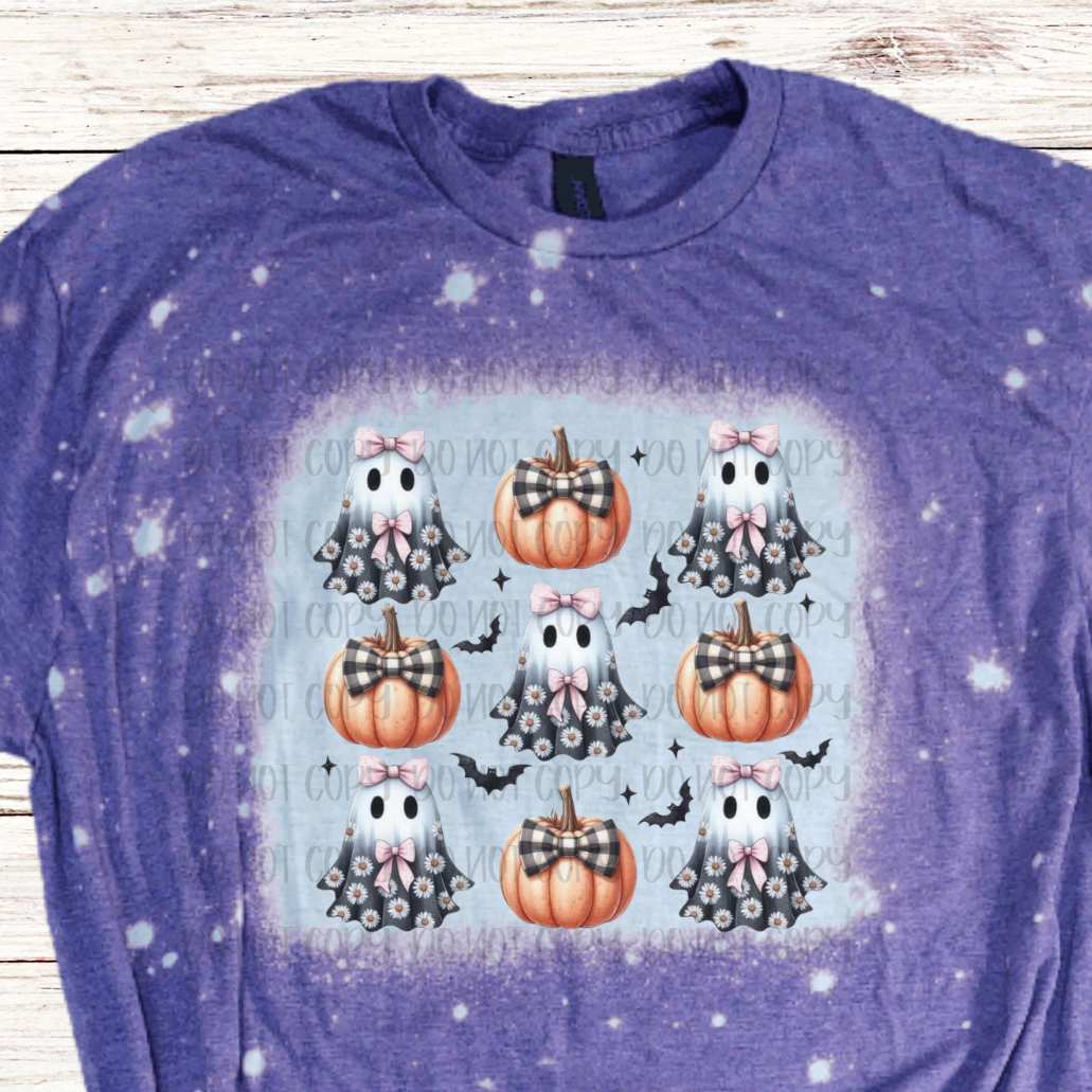 Daisy Ghosts & Pumpkins Halloween Shirt