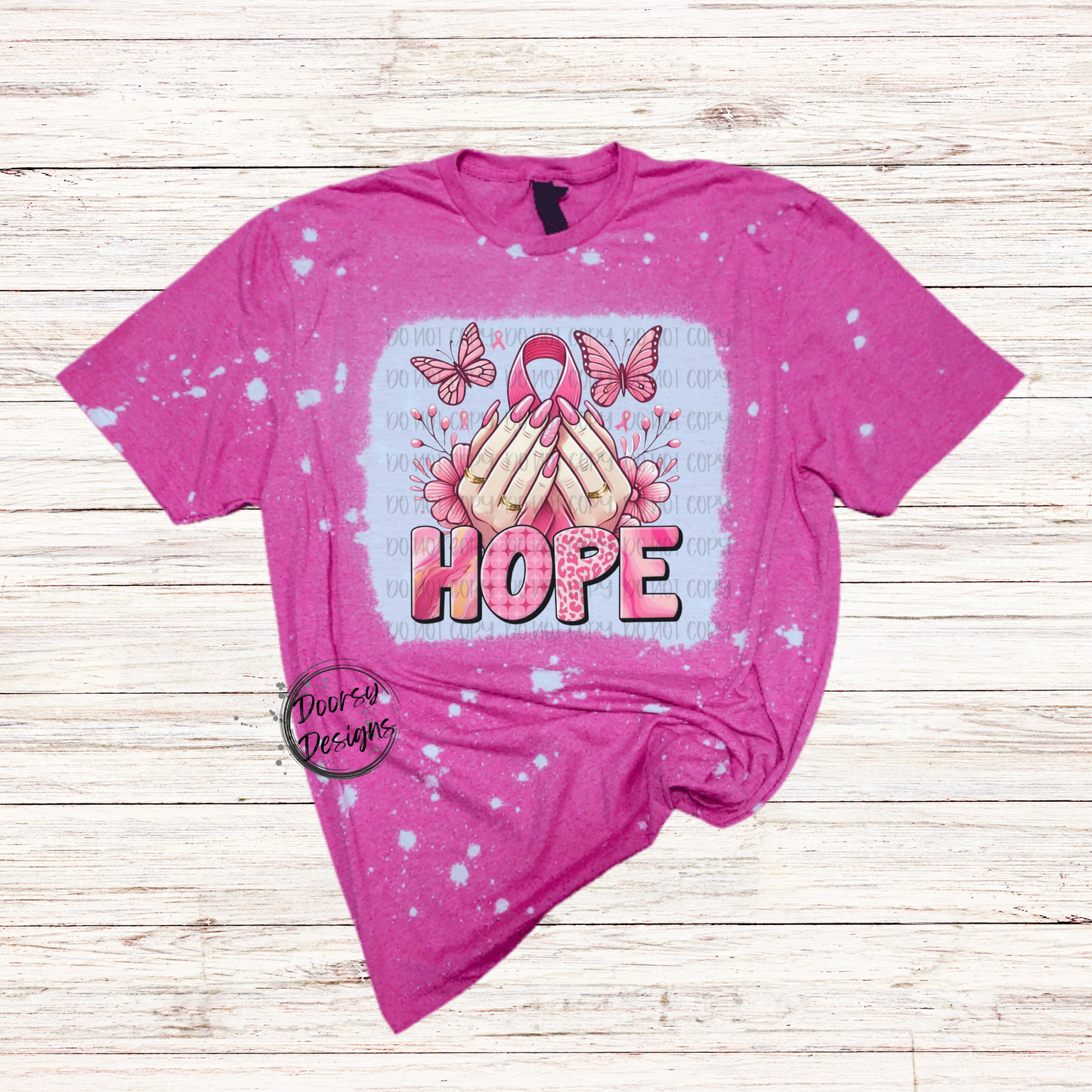 HOPE Bleached Breast Cancer Shirt