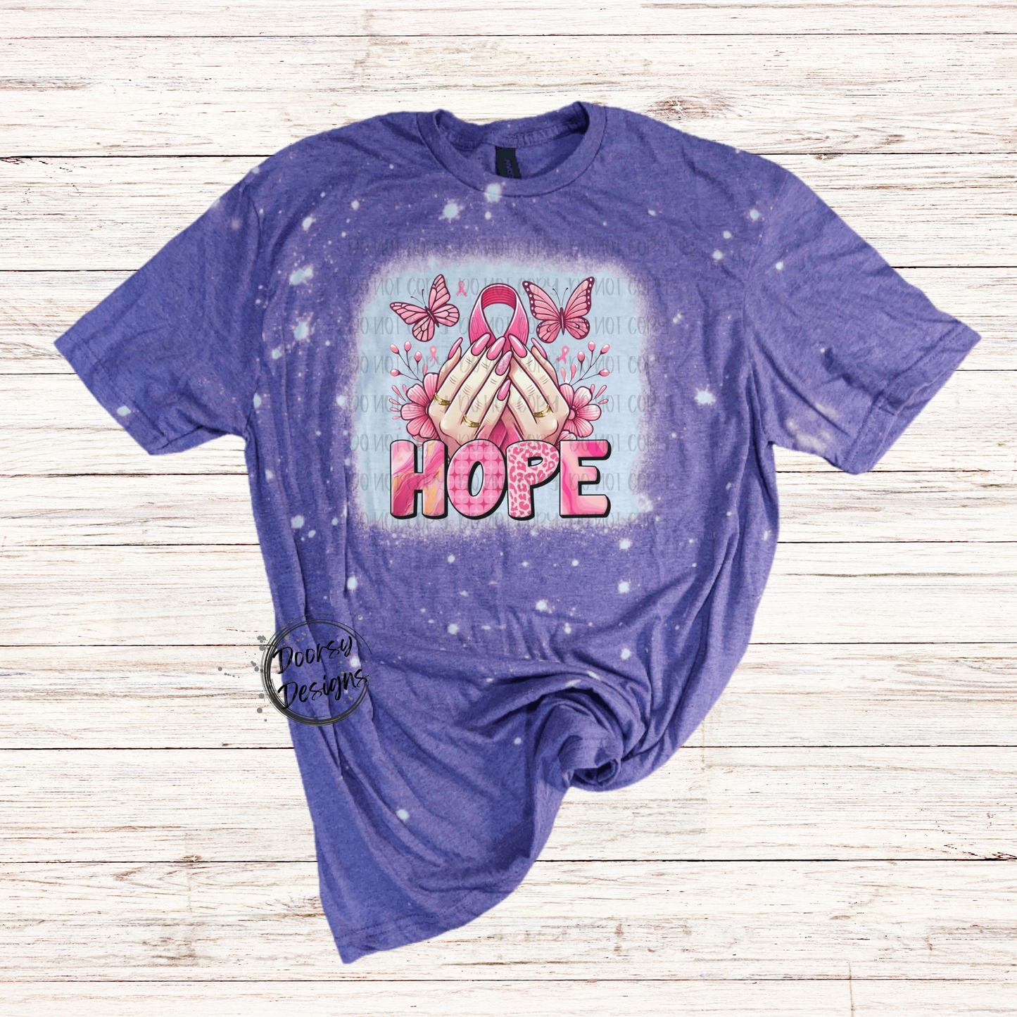 HOPE Bleached Breast Cancer Shirt