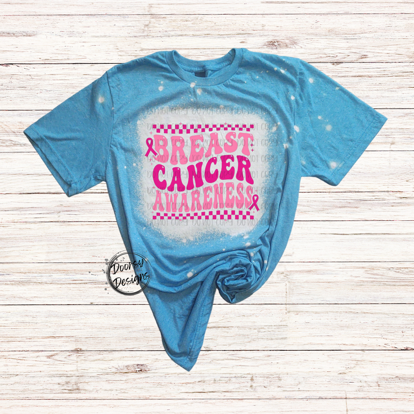 Checkered Breast Cancer Awareness Shirt