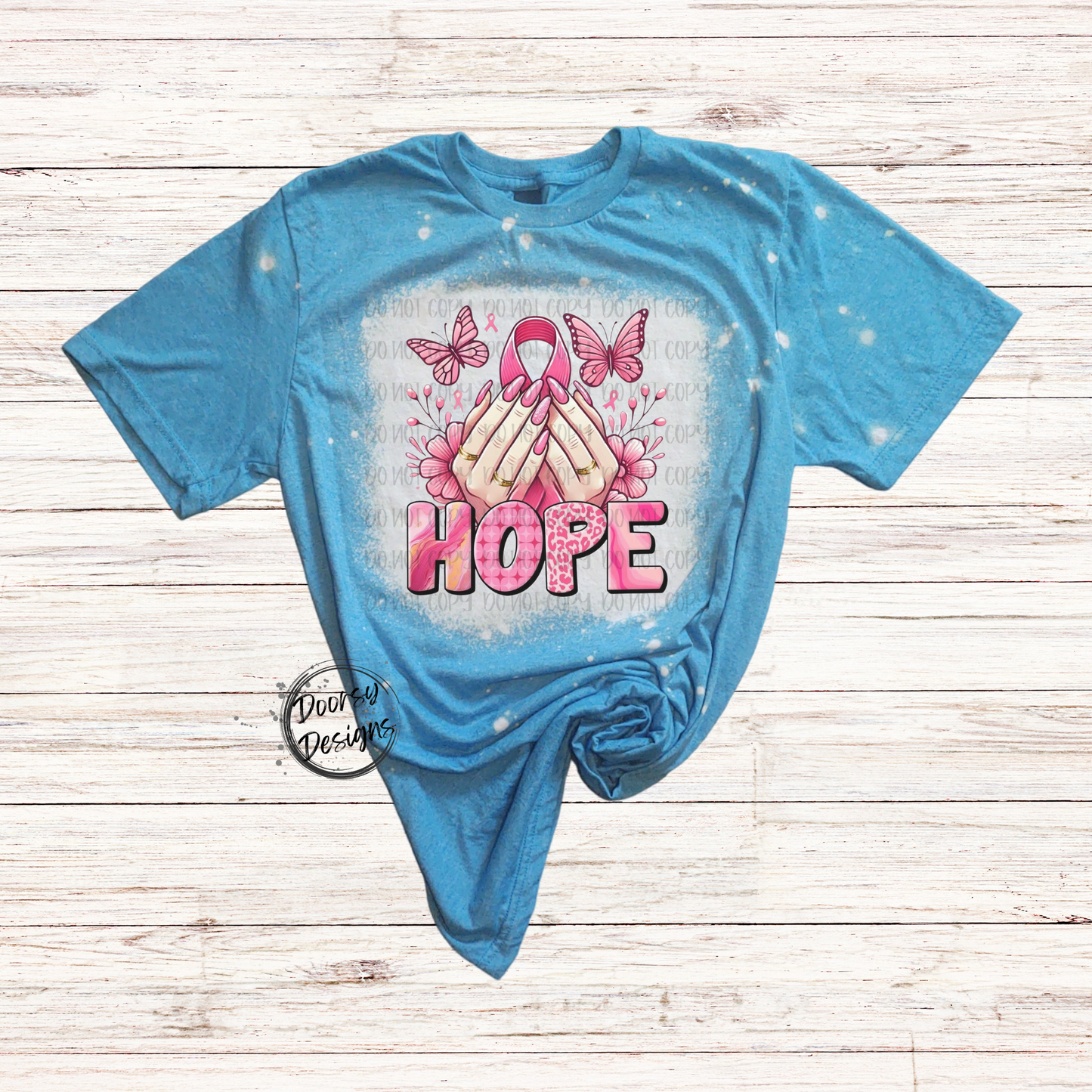 HOPE Bleached Breast Cancer Shirt