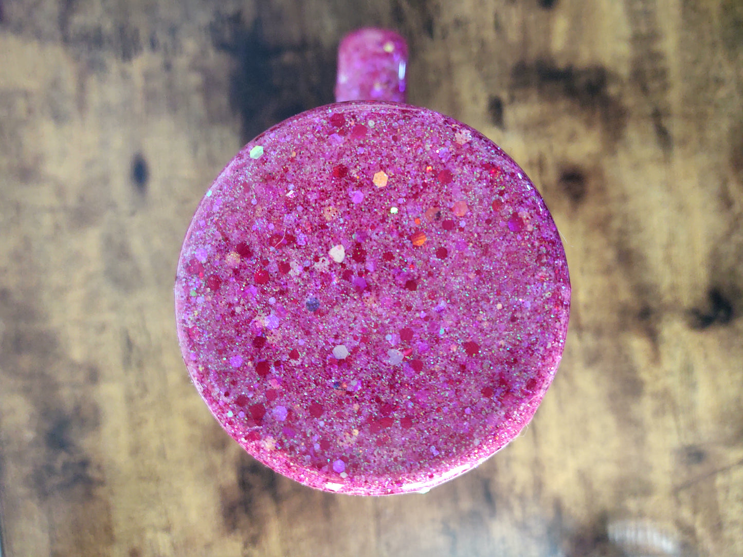 Light Pink Chunky Glitter Epoxy 40oz Dupe Tumbler