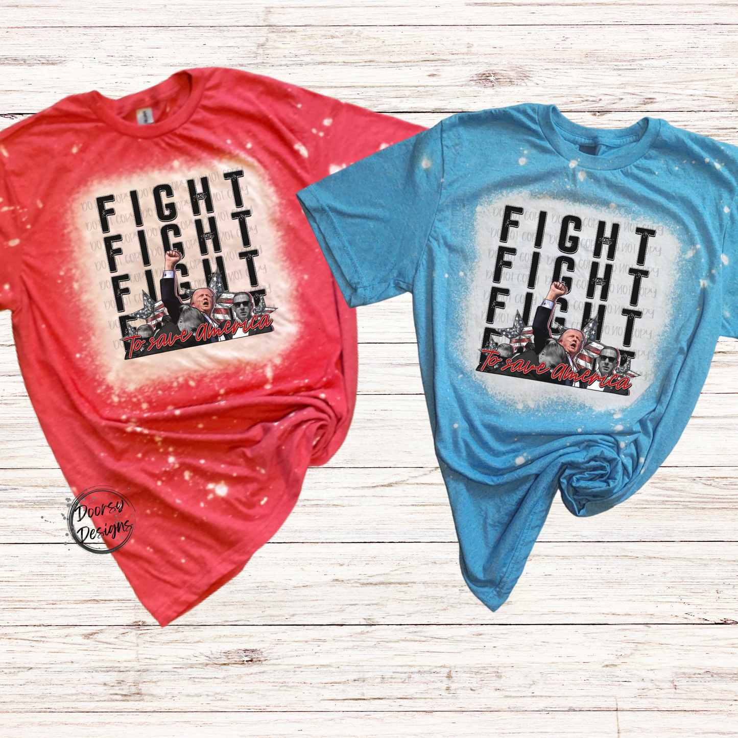 Fight to Save America Bleached Trump Shirt