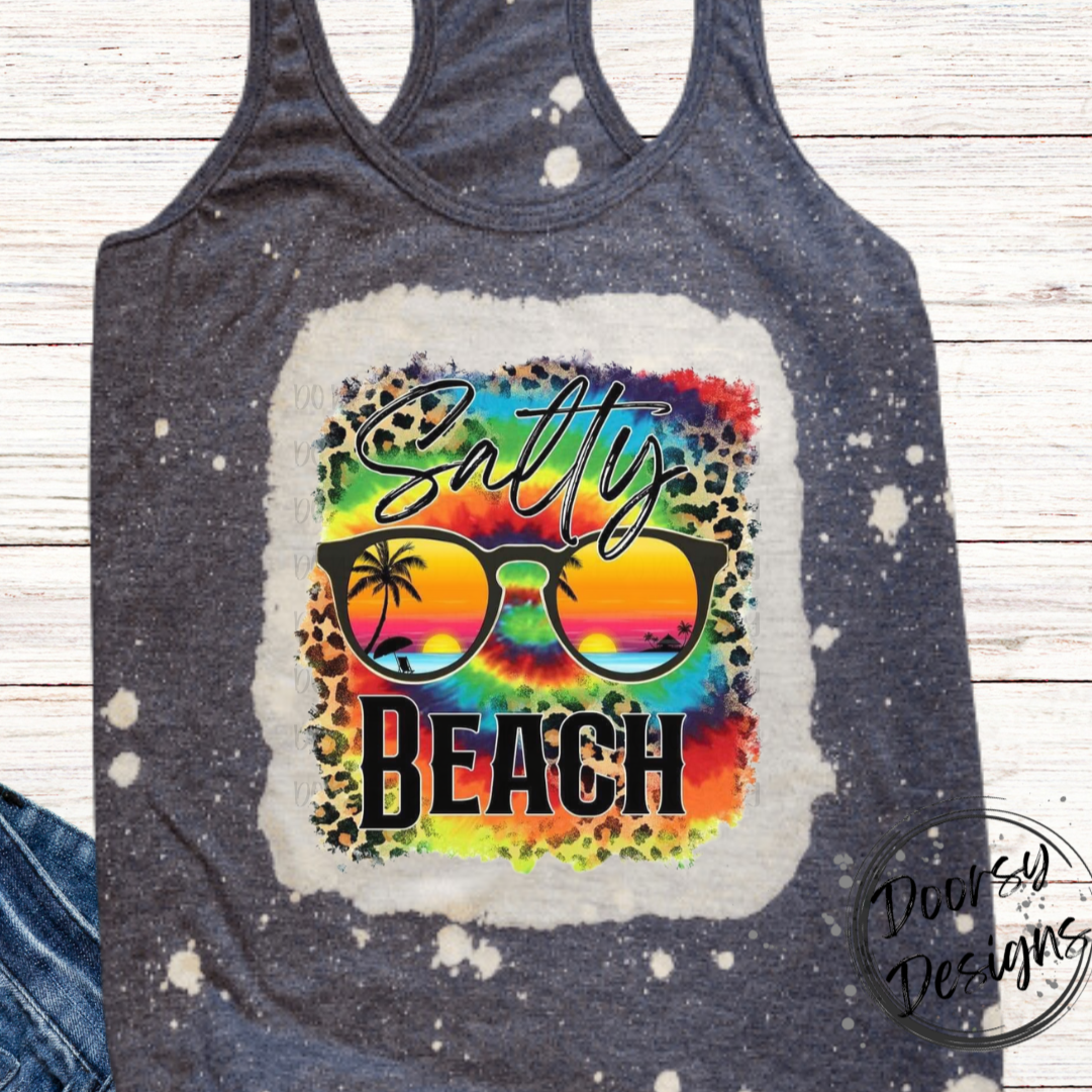 Salty Beach Bleached Tank Top