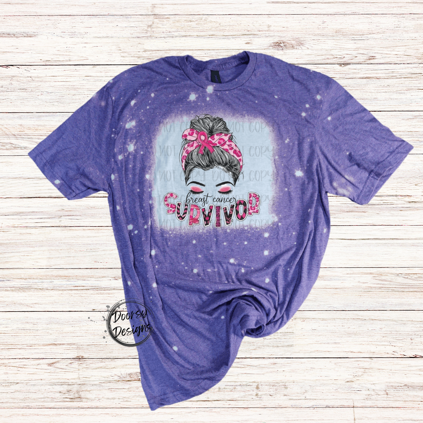 Breast Cancer Survivor Bleached Shirt