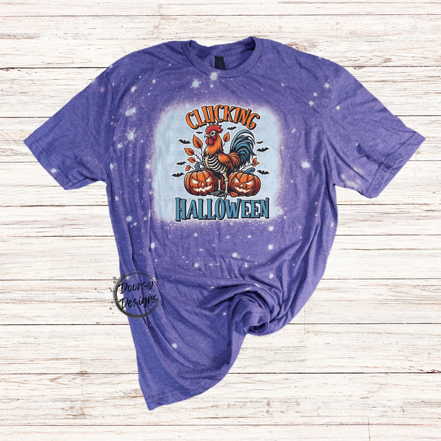 Clucking Halloween Bleached Shirt