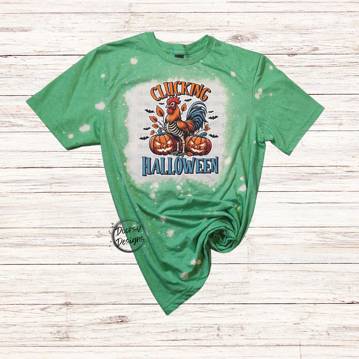 Clucking Halloween Bleached Shirt