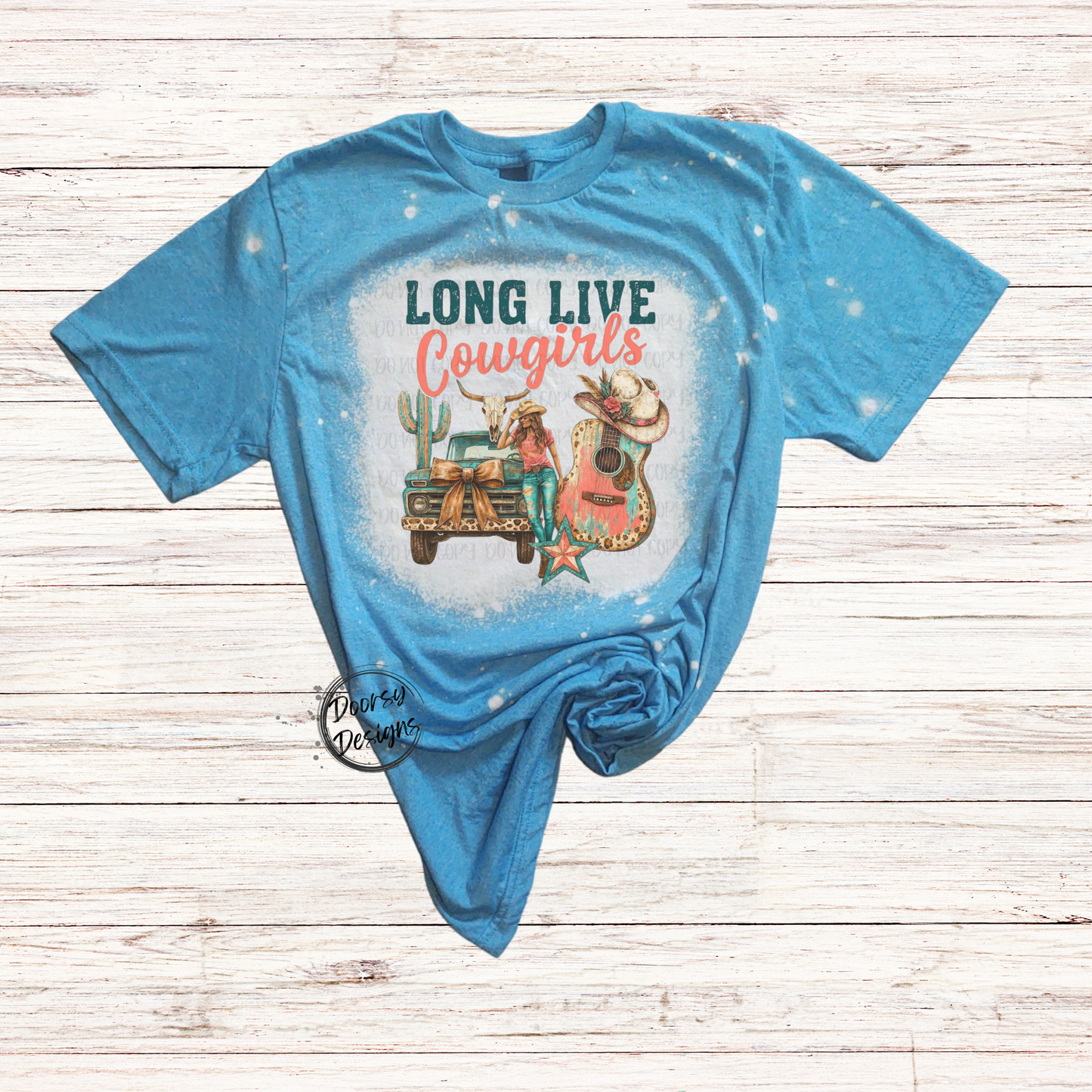 Long Live Cowgirls Bleached T-Shirt