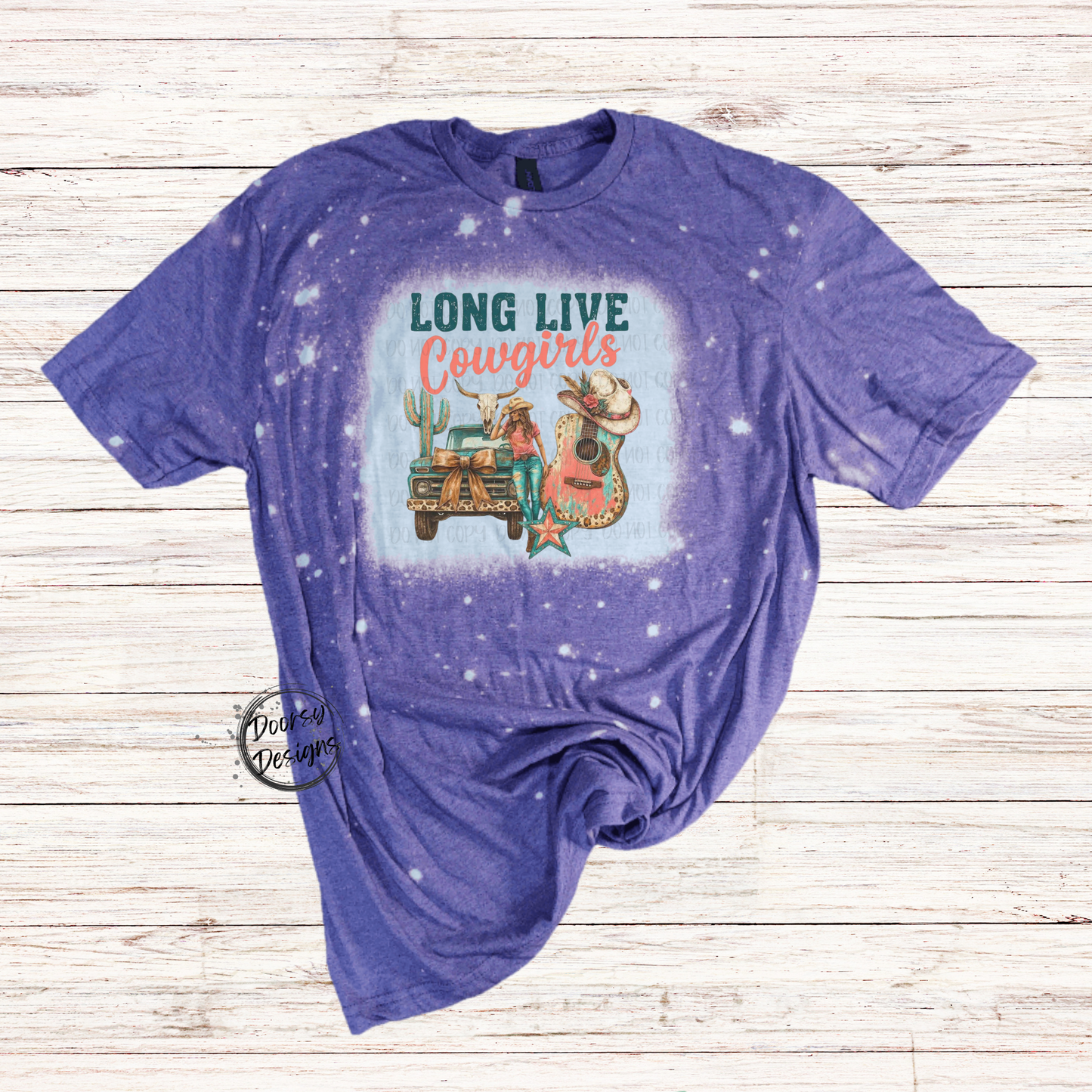 Long Live Cowgirls Bleached T-Shirt