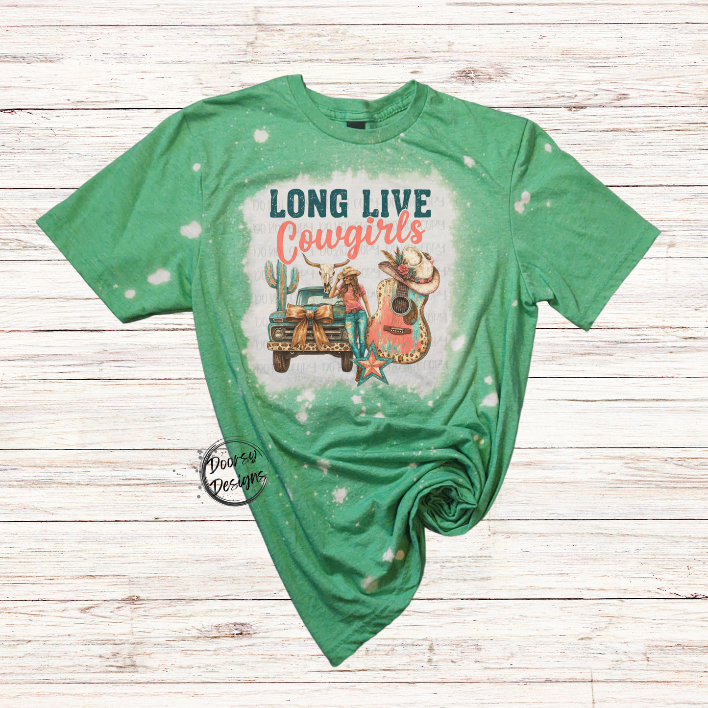 Long Live Cowgirls Bleached T-Shirt