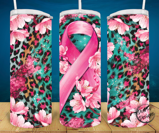 Breast Cancer Ribbon 20oz Sublimation Tumbler Cup