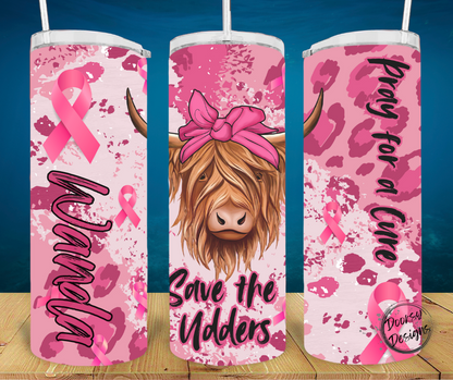 Save the Udders 20oz Sublimation Tumbler Cup