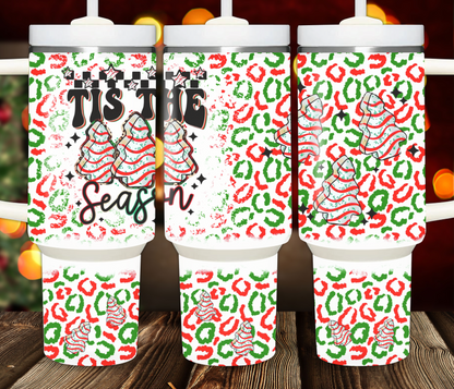 Christmas Cakes 40oz Sublimation Tumbler