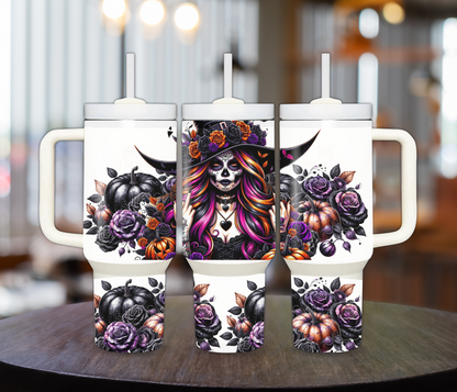 Halloween Witch 40oz Sublimation Tumbler