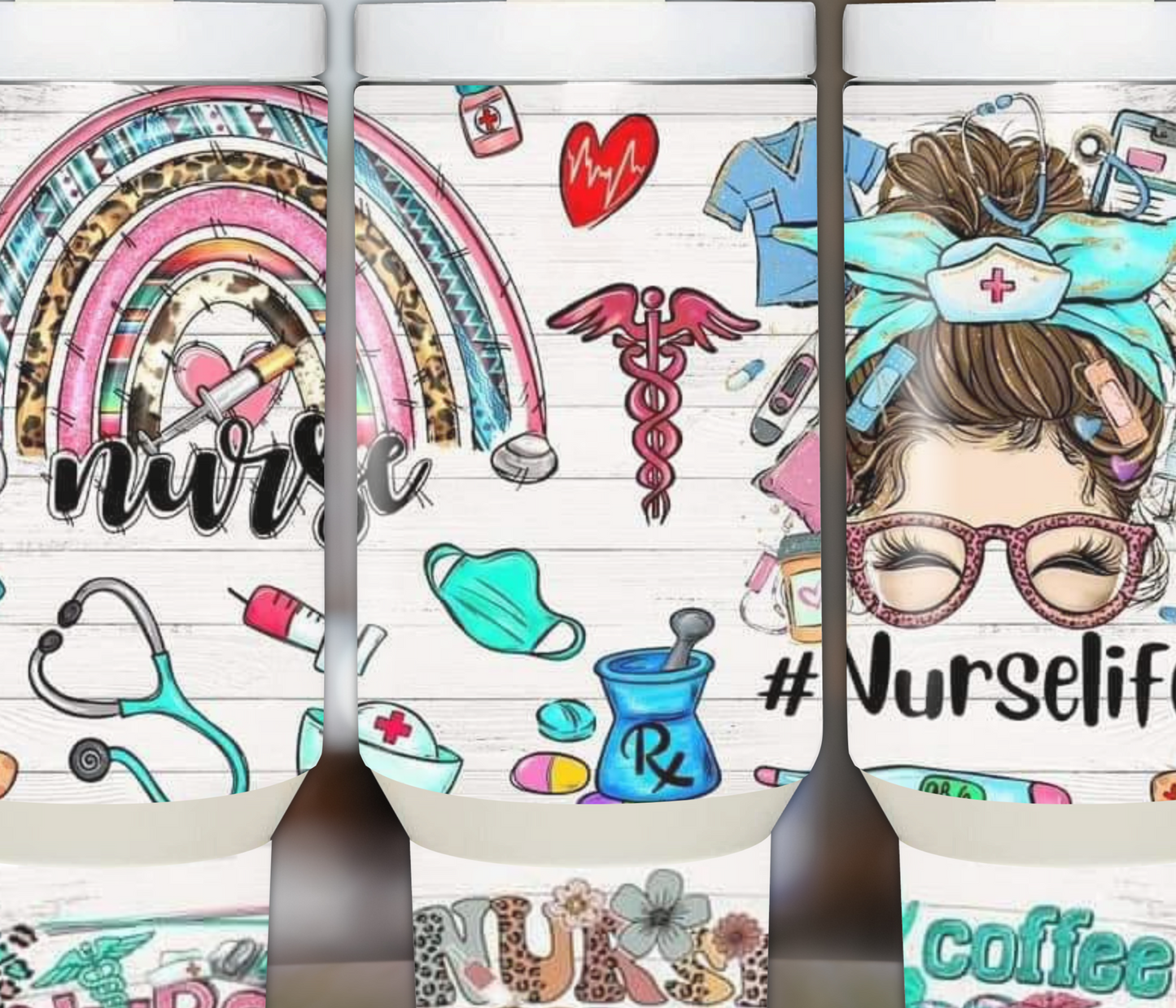 Nurse Clipart Nurse Life 40oz Sublimation Tumbler