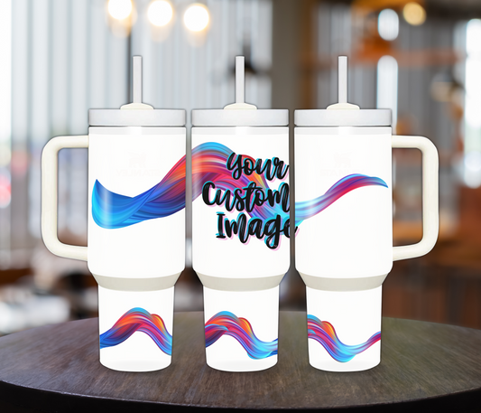 CUSTOM 40oz Sublimation Tumbler, Choose Your OWN Design