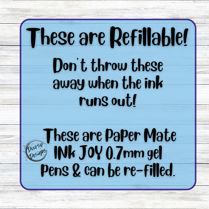 Teacher Pencil Glitter Pens