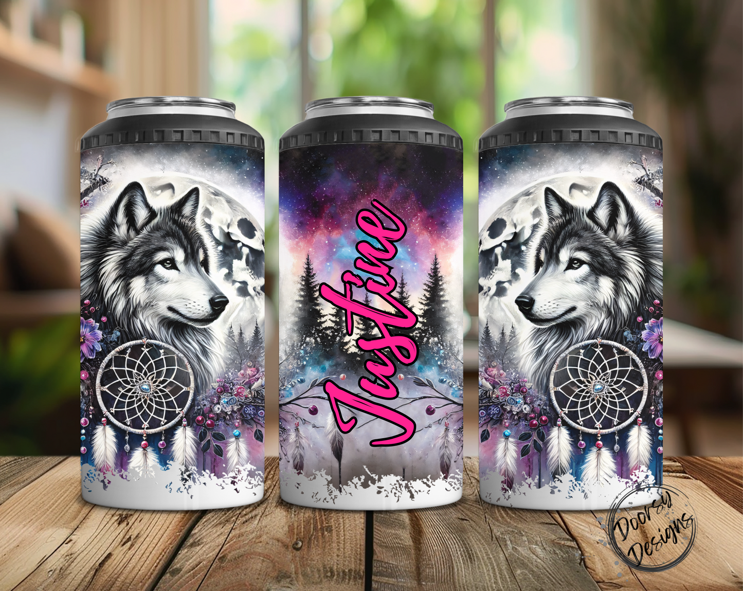 Wolves Northern Lights Can Cooler