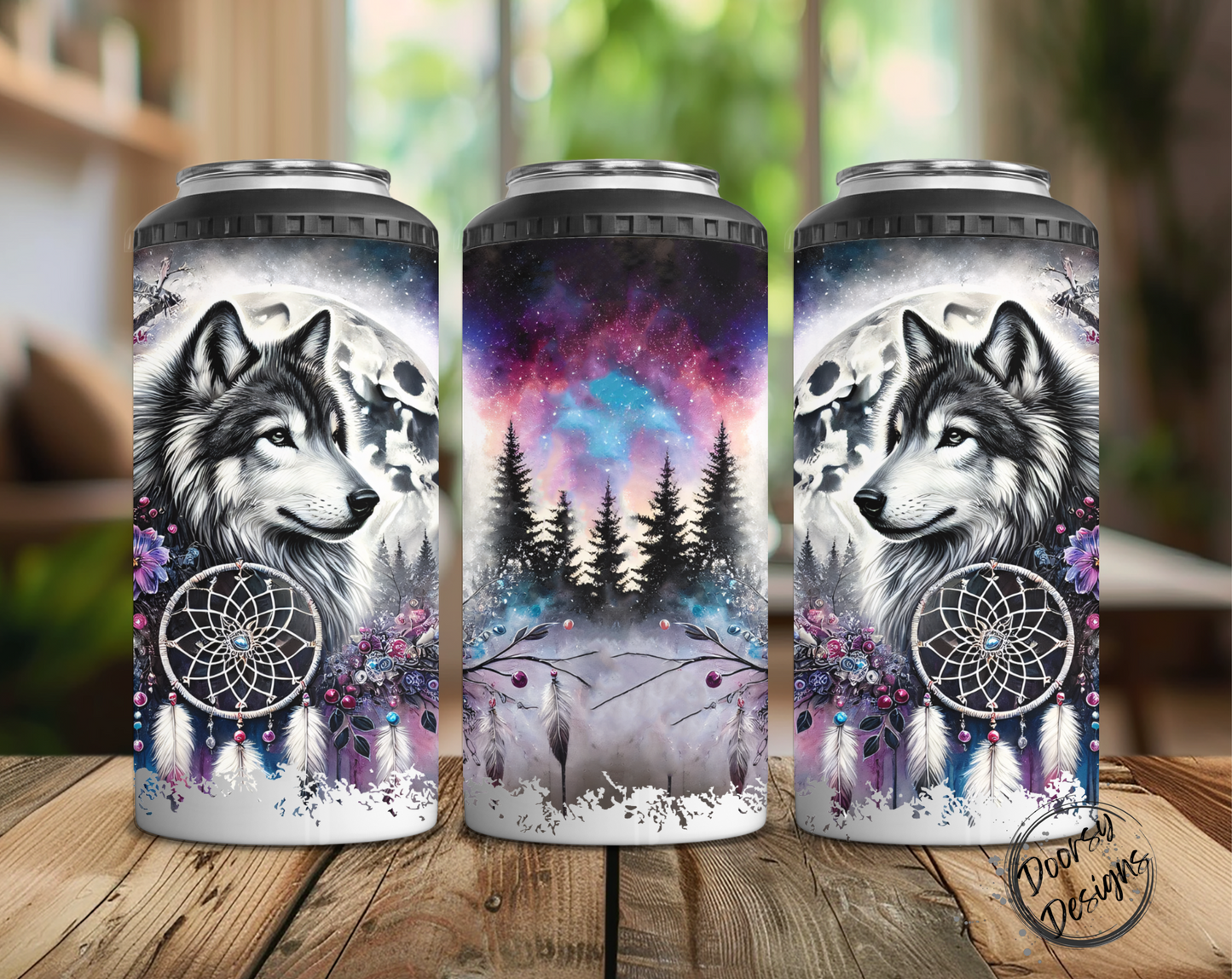 Wolves Northern Lights Can Cooler