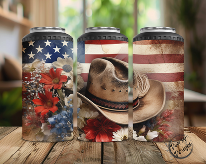 Cowgirl USA Can Cooler
