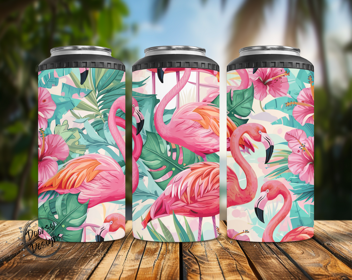 Flamingos Can Cooler