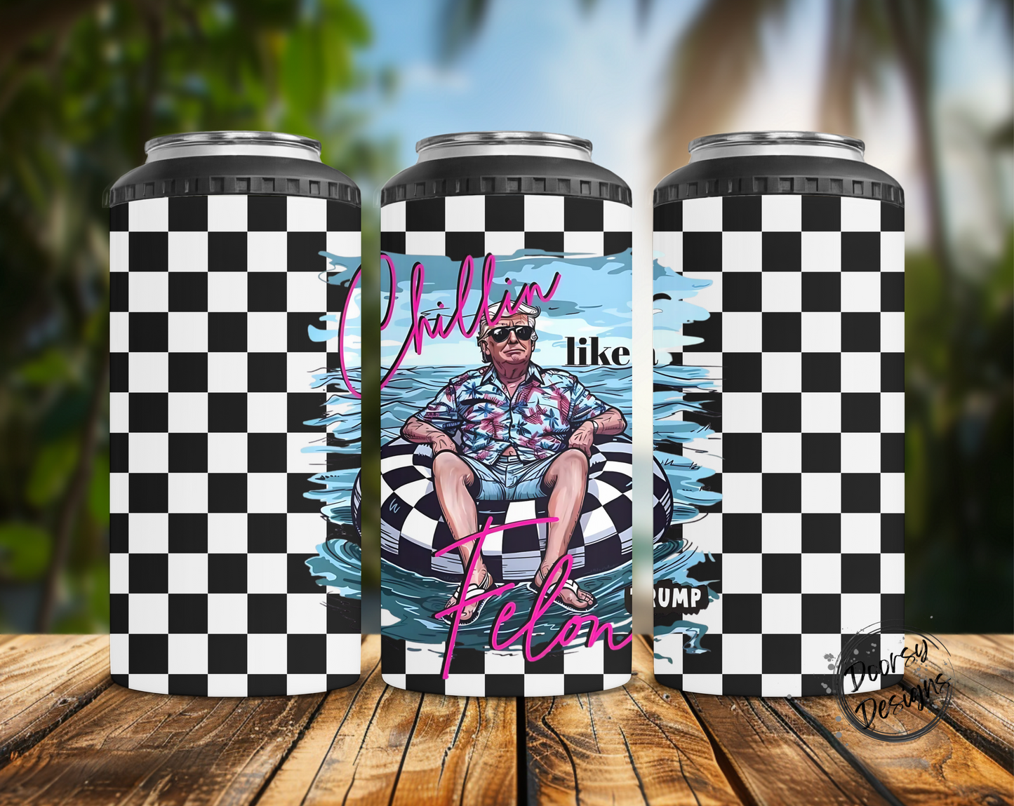 Trump Chillin' Like A Felon Can Cooler
