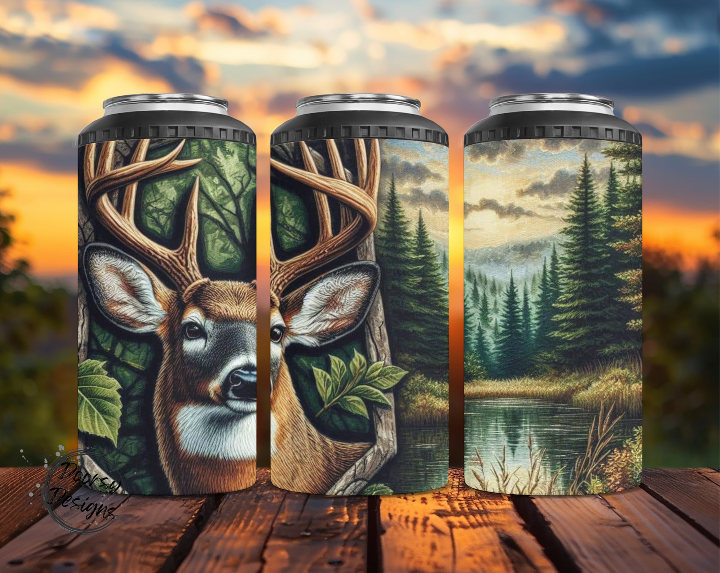 River Buck Hunter Can Cooler