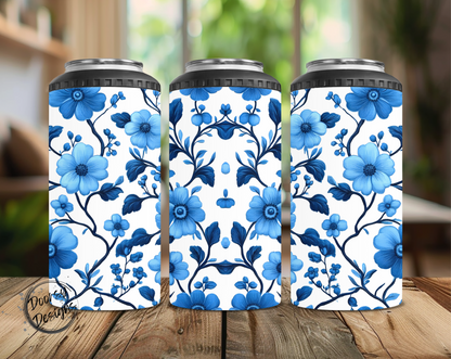 Blue Chinoiserie Can Cooler
