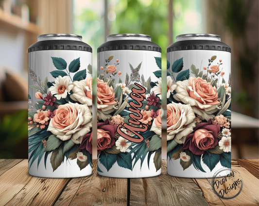 Multicolor Roses Can Cooler