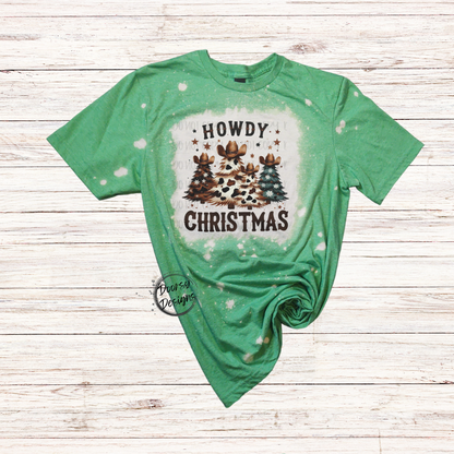 Howdy Christmas Bleached Shirt