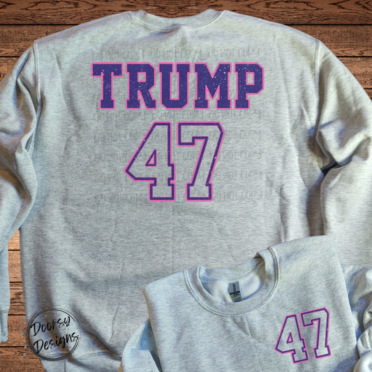 Trump 47 Crewneck Sweatshirt