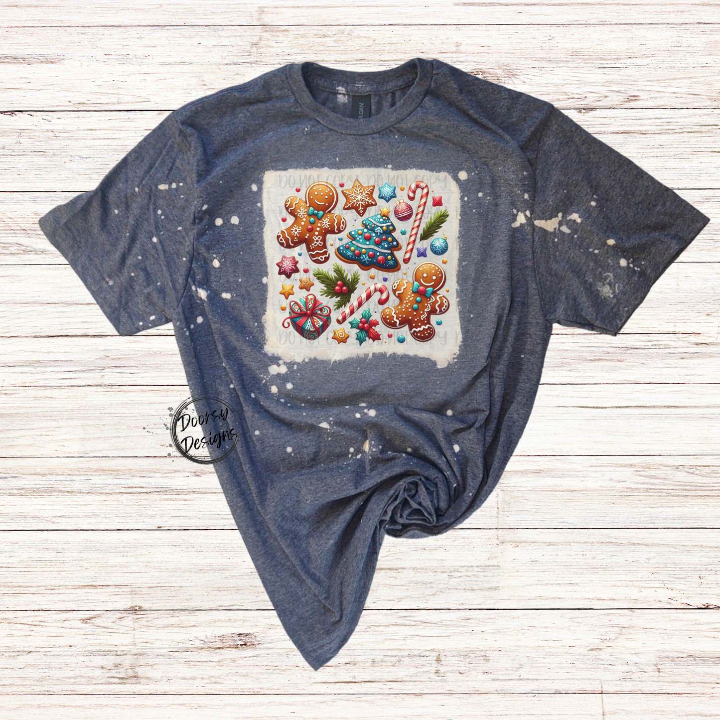 Christmas Cookies Bleached Christmas Shirt