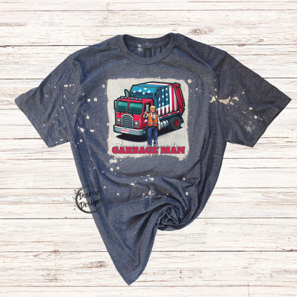 America's Favorite Garbage Man Bleached Trump Shirt