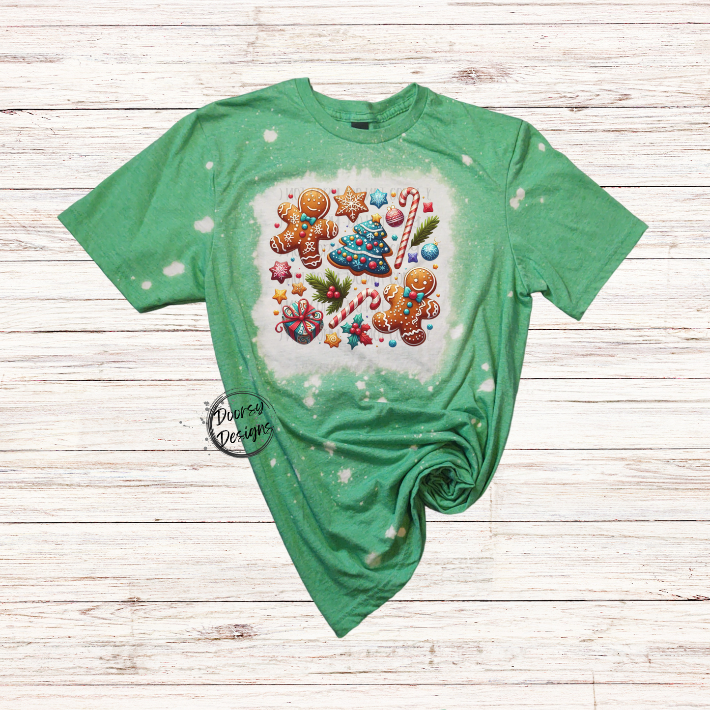 Christmas Cookies Bleached Christmas Shirt