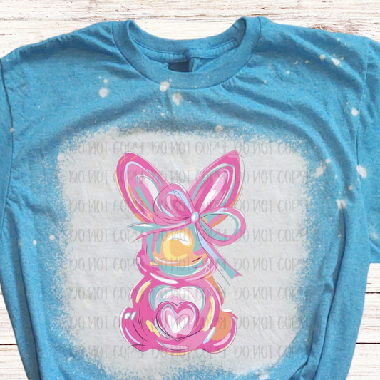 Pastel Brushstroke Easter Bunny Shirt