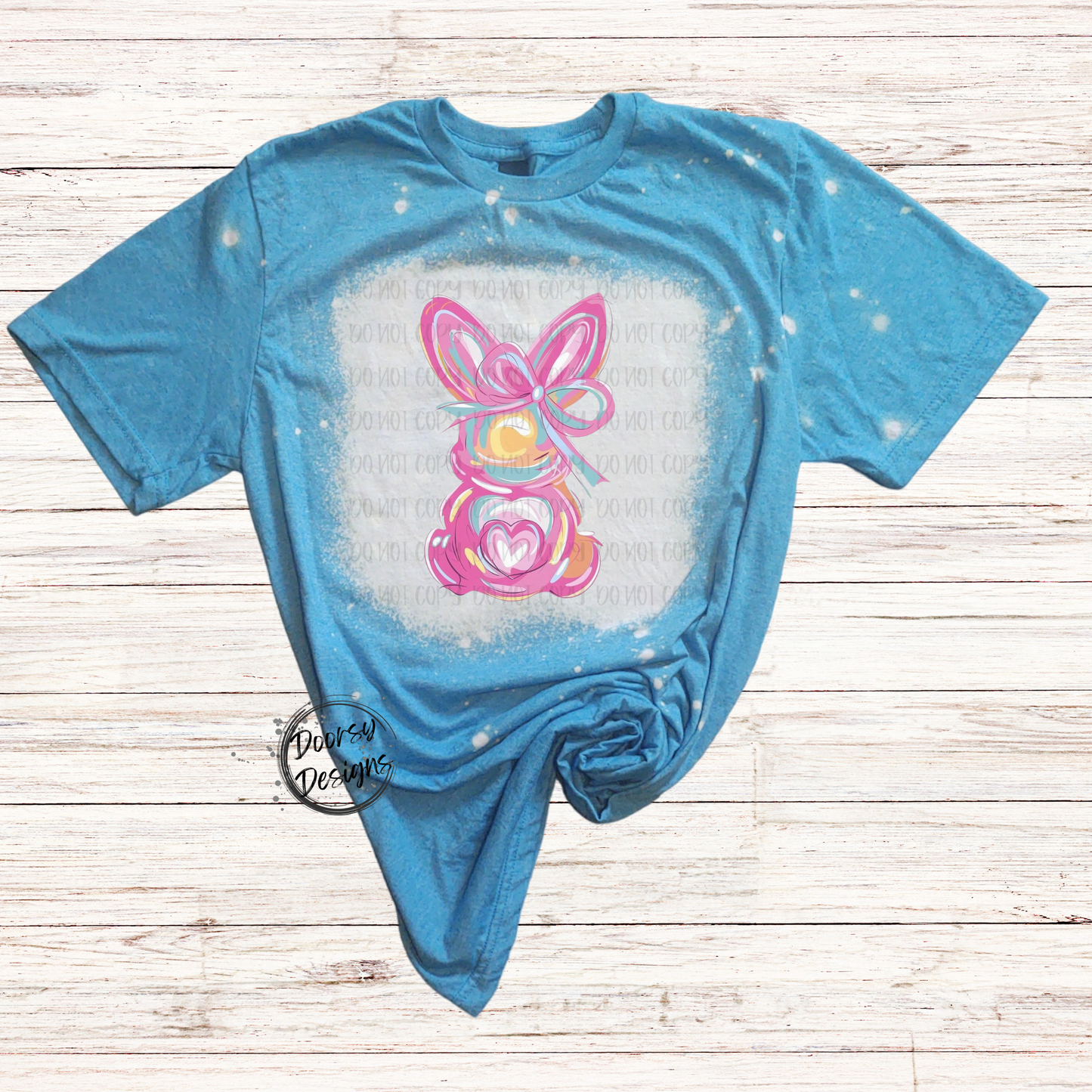 Pastel Brushstroke Easter Bunny Shirt