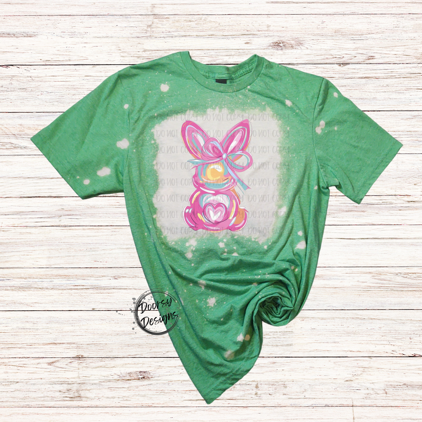 Pastel Brushstroke Easter Bunny Shirt