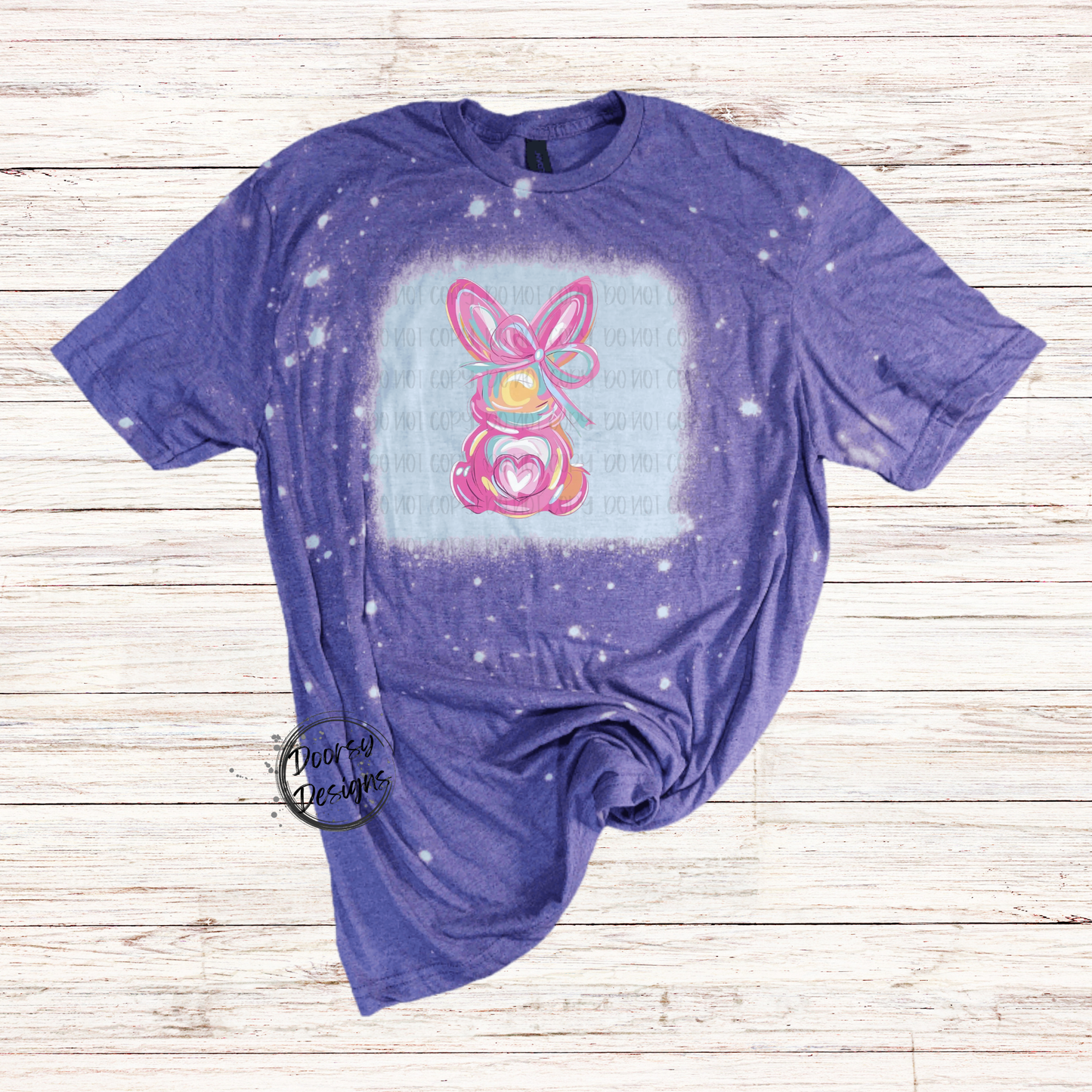 Pastel Brushstroke Easter Bunny Shirt