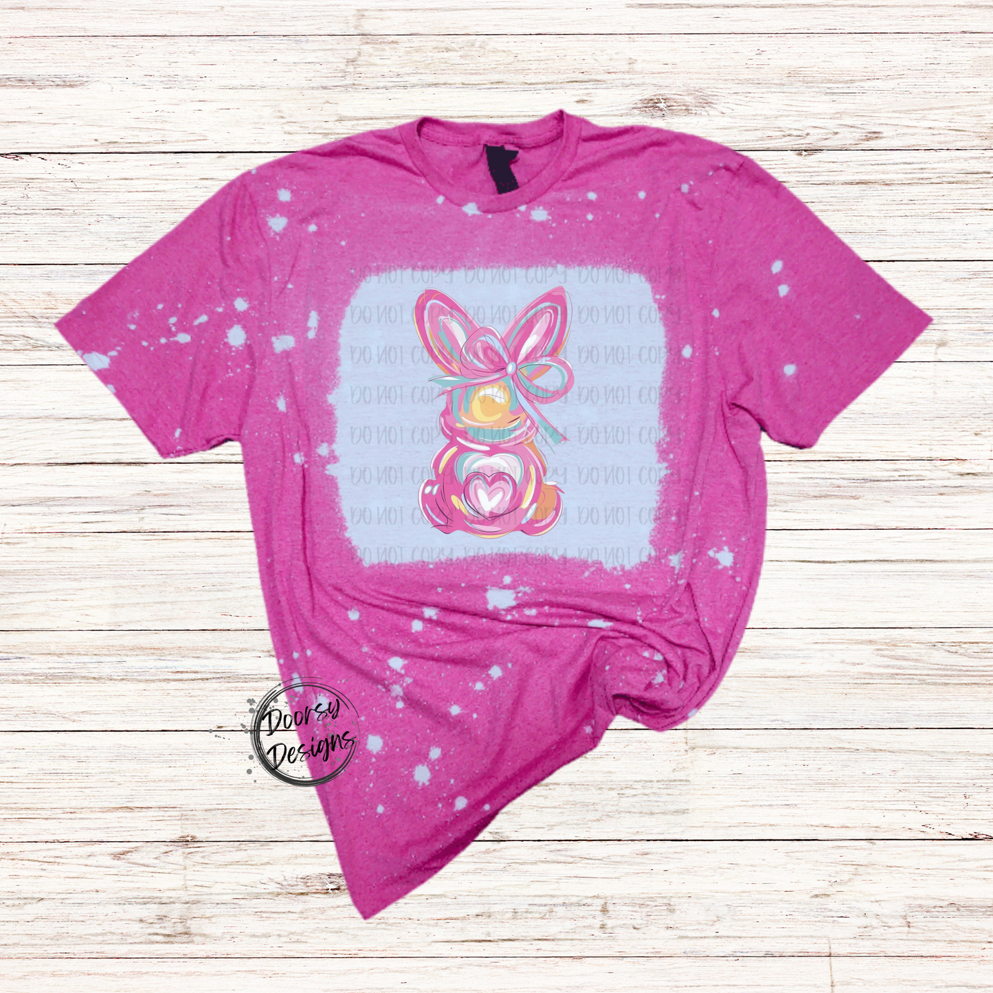 Pastel Brushstroke Easter Bunny Shirt