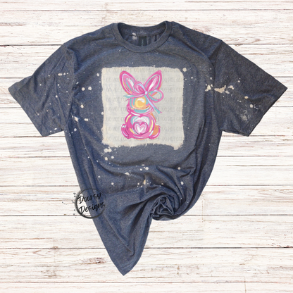 Pastel Brushstroke Easter Bunny Shirt