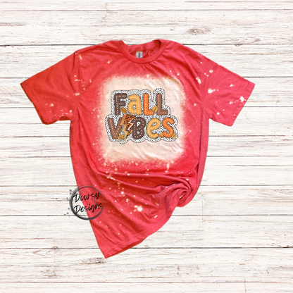 Fall Vibes Bleached Shirt