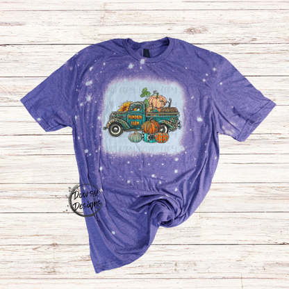 Pumpkin Patch Truck Bleached Shirt