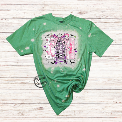 Spooky Energy Bleached Halloween T-Shirt